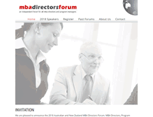 Tablet Screenshot of mbadirectorsforum.com.au